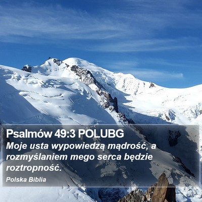 Psalmów 49:3 POLUBG Bible Verse Image