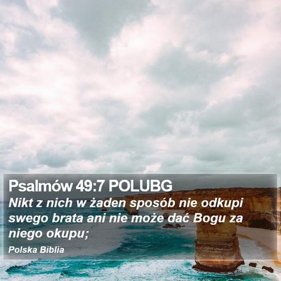 Psalmów 49:7 POLUBG Bible Verse Image