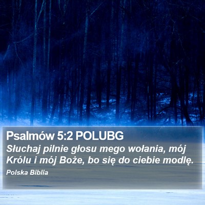 Psalmów 5:2 POLUBG Bible Verse Image