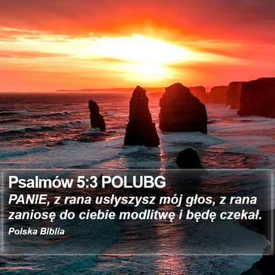 Psalmów 5:3 POLUBG Bible Verse Image