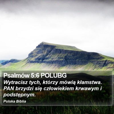 Psalmów 5:6 POLUBG Bible Verse Image