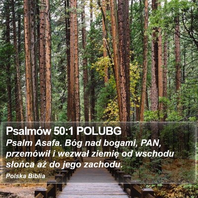 Psalmów 50:1 POLUBG Bible Verse Image