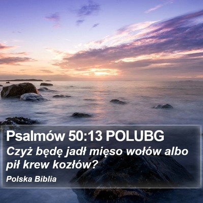 Psalmów 50:13 POLUBG Bible Verse Image