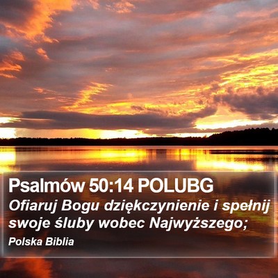 Psalmów 50:14 POLUBG Bible Verse Image