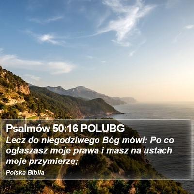 Psalmów 50:16 POLUBG Bible Verse Image