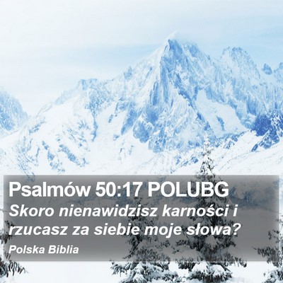 Psalmów 50:17 POLUBG Bible Verse Image