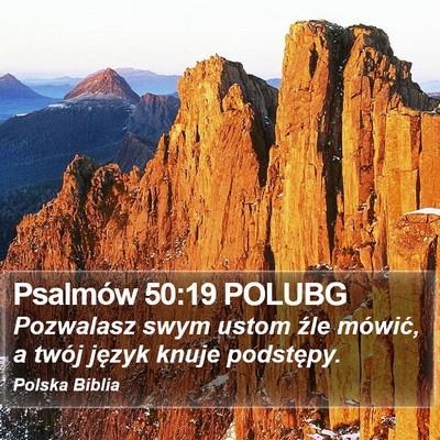 Psalmów 50:19 POLUBG Bible Verse Image