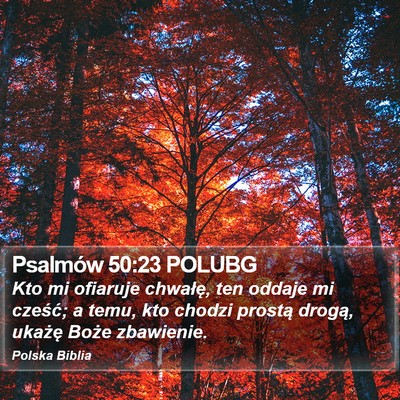 Psalmów 50:23 POLUBG Bible Verse Image
