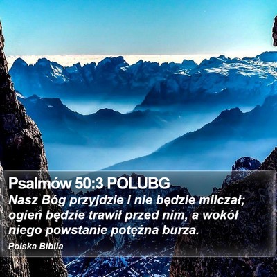 Psalmów 50:3 POLUBG Bible Verse Image