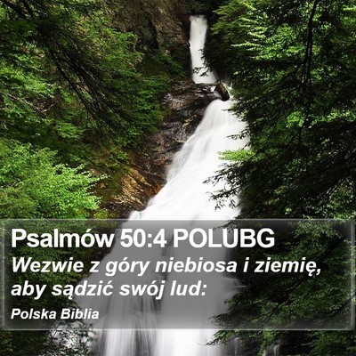 Psalmów 50:4 POLUBG Bible Verse Image