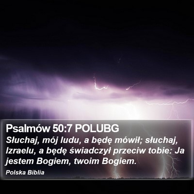 Psalmów 50:7 POLUBG Bible Verse Image