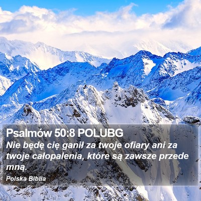 Psalmów 50:8 POLUBG Bible Verse Image