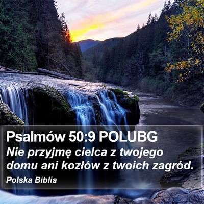 Psalmów 50:9 POLUBG Bible Verse Image