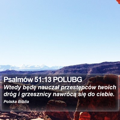 Psalmów 51:13 POLUBG Bible Verse Image
