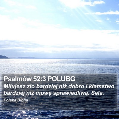 Psalmów 52:3 POLUBG Bible Verse Image