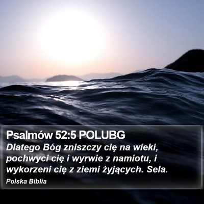 Psalmów 52:5 POLUBG Bible Verse Image