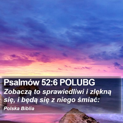 Psalmów 52:6 POLUBG Bible Verse Image
