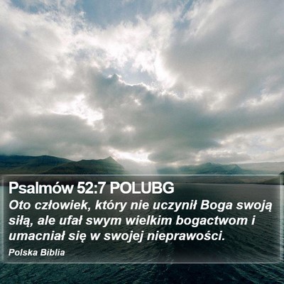 Psalmów 52:7 POLUBG Bible Verse Image