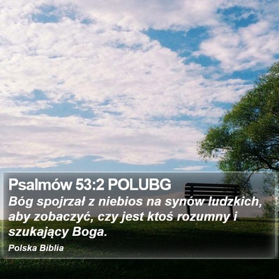 Psalmów 53:2 POLUBG Bible Verse Image