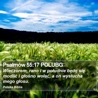 Psalmów 55:17 POLUBG Bible Verse Image