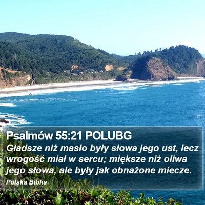 Psalmów 55:21 POLUBG Bible Verse Image