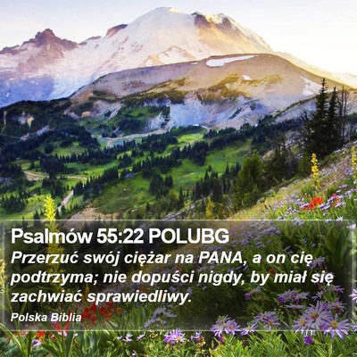 Psalmów 55:22 POLUBG Bible Verse Image
