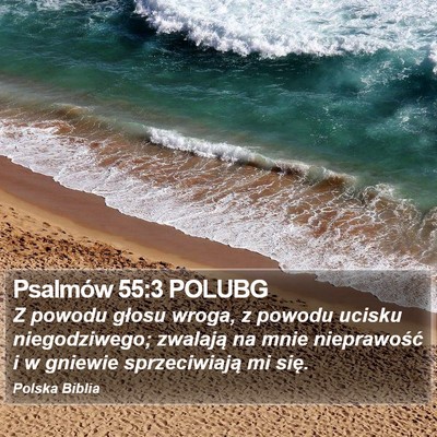 Psalmów 55:3 POLUBG Bible Verse Image