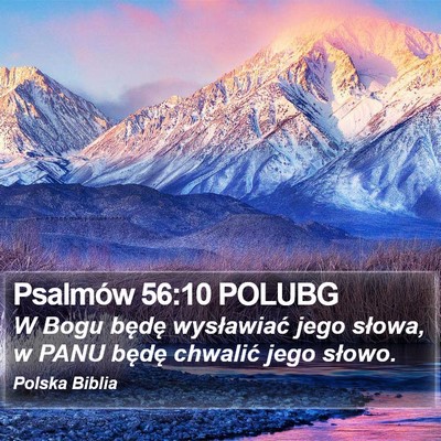 Psalmów 56:10 POLUBG Bible Verse Image