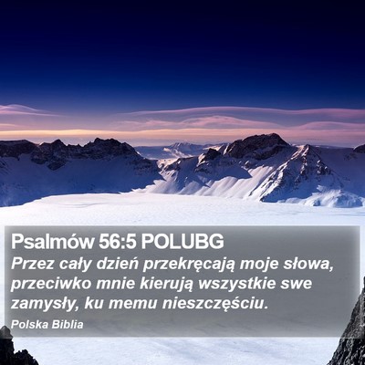 Psalmów 56:5 POLUBG Bible Verse Image