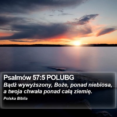 Psalmów 57:5 POLUBG Bible Verse Image
