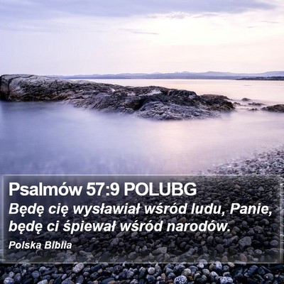 Psalmów 57:9 POLUBG Bible Verse Image
