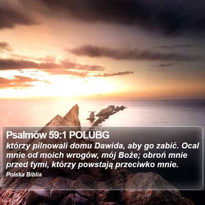 Psalmów 59:1 POLUBG Bible Verse Image