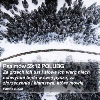 Psalmów 59:12 POLUBG Bible Verse Image