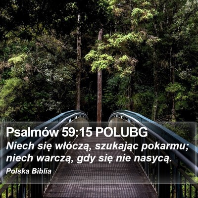 Psalmów 59:15 POLUBG Bible Verse Image