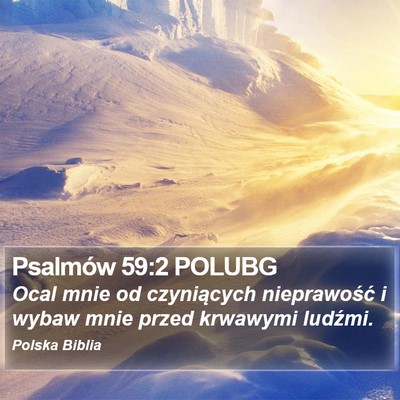 Psalmów 59:2 POLUBG Bible Verse Image