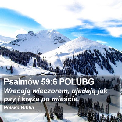 Psalmów 59:6 POLUBG Bible Verse Image