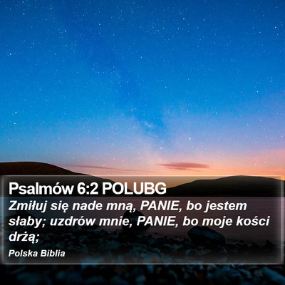 Psalmów 6:2 POLUBG Bible Verse Image