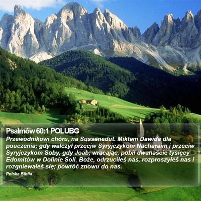 Psalmów 60:1 POLUBG Bible Verse Image