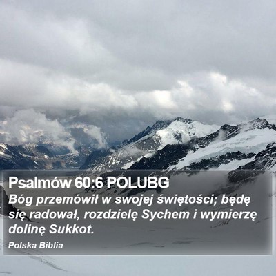 Psalmów 60:6 POLUBG Bible Verse Image