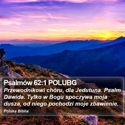 Psalmów 62:1 POLUBG Bible Verse Image