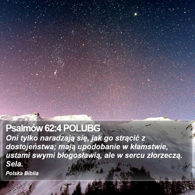 Psalmów 62:4 POLUBG Bible Verse Image