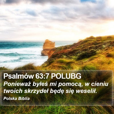 Psalmów 63:7 POLUBG Bible Verse Image