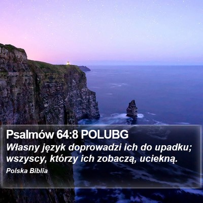 Psalmów 64:8 POLUBG Bible Verse Image
