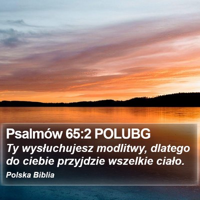 Psalmów 65:2 POLUBG Bible Verse Image