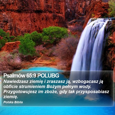 Psalmów 65:9 POLUBG Bible Verse Image