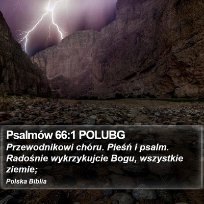 Psalmów 66:1 POLUBG Bible Verse Image