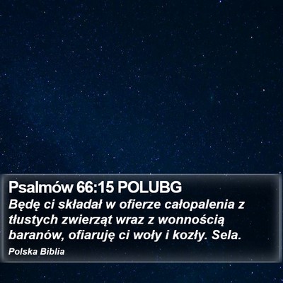Psalmów 66:15 POLUBG Bible Verse Image