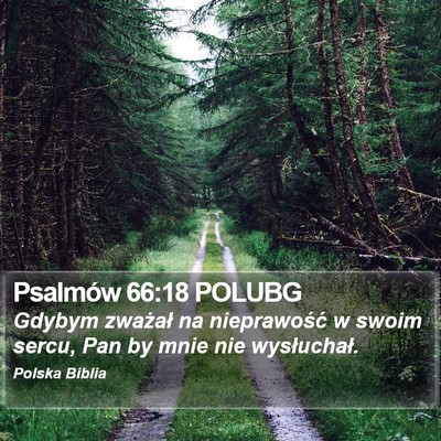 Psalmów 66:18 POLUBG Bible Verse Image