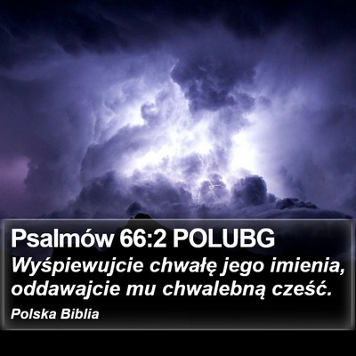 Psalmów 66:2 POLUBG Bible Verse Image