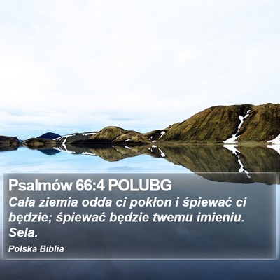 Psalmów 66:4 POLUBG Bible Verse Image
